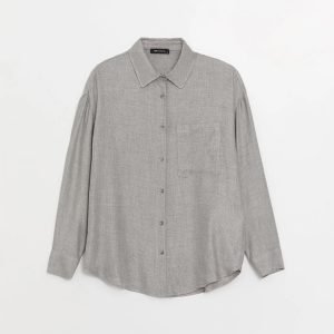 Casual Plain Long Sleeve Oversize