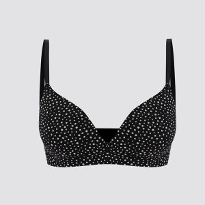 Non-wired Filled Polka Dot Bra